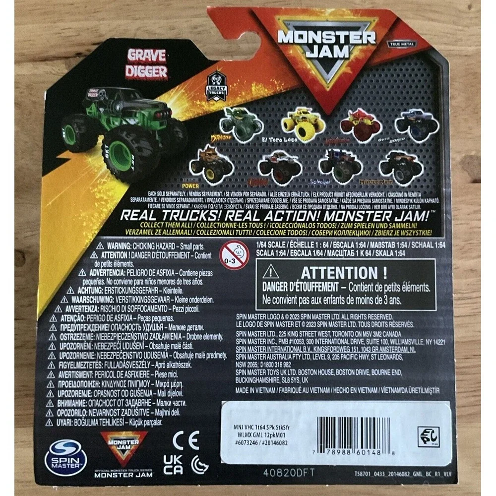 2024 Spin Master Monster Jam Monster Truck Grave Digger, Series 37, NIB‎
